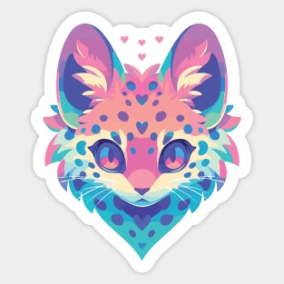 Kawaii Cute Wildcat Series - 006 Sticker